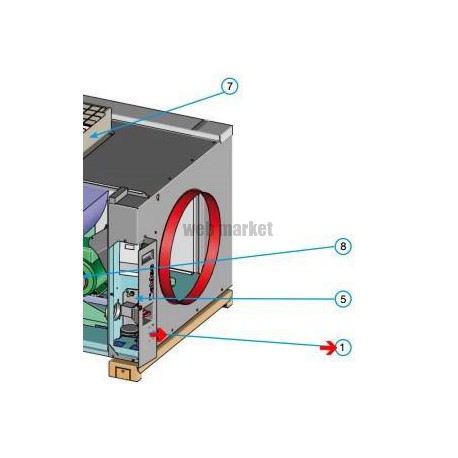 ALDES SE PORTE ARMOIRE ELEC MW + IP