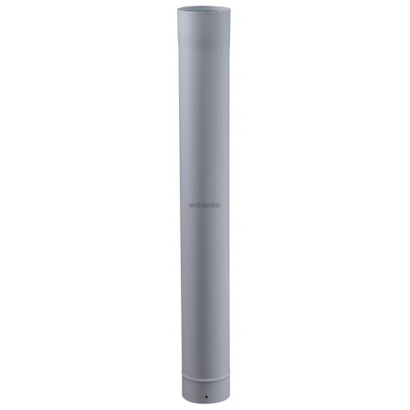 Tuyau rigide Email Couleur Acier émaillé diamètre : 153 Lg : 330 mm Blanc Bois / Fioul / Gaz réf. 311336