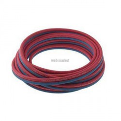 Tuyau caoutchouc oxygène/acétylène - Ø int. 6,3 mm - couronne de 10 m
