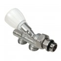 Robinet monotube à 4 voies thermostatisable avec sonde plastique R437N - Ø 1/2x16