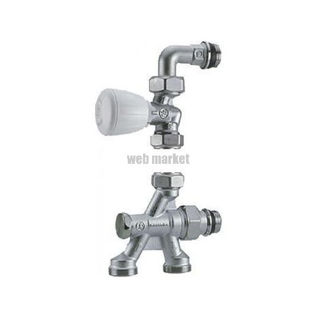 Robinet monotube à 4 voies thermostatisable R436/2TG - Ø 1/2x16