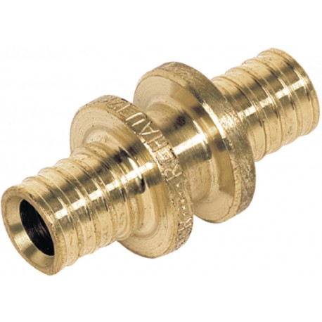 Coupleur égal diamètre 25/25 en laiton Réf 11690101001