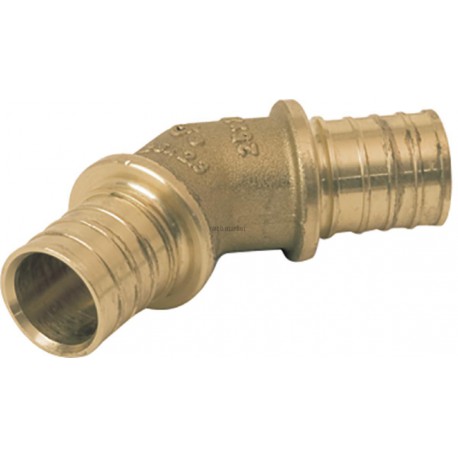 Coude à 45° diamètre 40x40 en laiton non dézincifiable Rehau Réf 11691291001