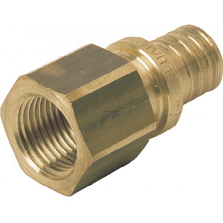 Raccord droit diamètre 32-26x34 femelle en laiton Réf 11691101001
