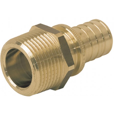 Raccord droit diamètre 20-20x27 mâle en laiton Réf 11690981001