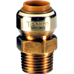 Manchon T243G instantané tectite mâle-femelle D18-15x21 pour tube cuivre PER et PB réf 4751472