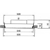 Dfz-s4 600 d315 - diffuseur perf soufflage 4 dir. d315