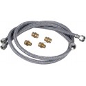 Kit 2 flexibles fioul universels droits 4 raccords Réf. FLE 02004