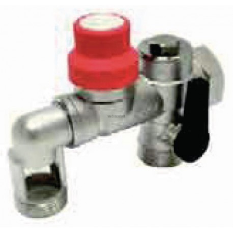 Groupe de sécurité coudé en bronze D26X34 pour alimentation horizontale réf 888108