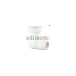 Tubulure coudée, pour WC ASPIRAMBO diamètre : 75 Céramique Blanc réf. P282001