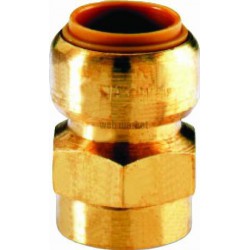Manchon T270G instantané tectite femelle-femelle D12-12x17 pour tube cuivre PER et PB réf 4751736