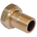 Raccord 2 pièces 8359CTP pour compteur, brut, avec méplat, D40X49-50X60, 1 trou de plombage réf 1088