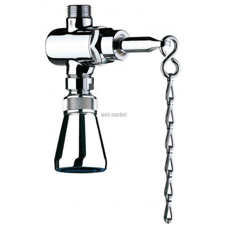 Ensemble de douche Tempostop à chaîne avec pomme orientable débit 8 litres par minutes : réf. 747004