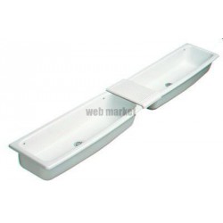 Lavabo sans plage de robinetterie AUGE Lg : 95 cm Céramique blanc Réf. P310001