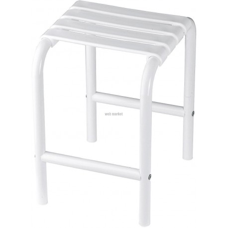 Tabouret de sécurité avec 4 pieds 485 x 340 mm en époxy blanc réf. 047650