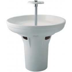 Pied pour lavabo circulaire, hauteur 80 cm, blanc Réf. P198001