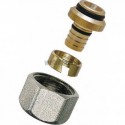 Adaptateur nickelé et chromé pour tube PER/PB diamètre 16 / 13 x 18 réf. R179 x 077