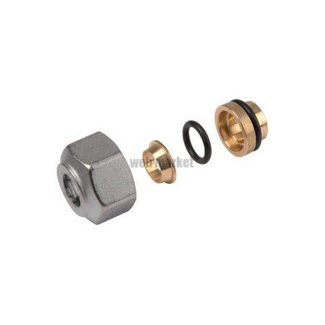 Adaptateur nickelé et chromé pour tube cuivre R178 - Ø 12/14x16