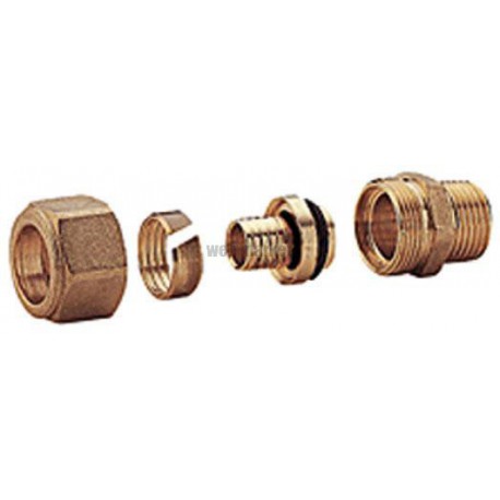 Raccord mâle étanche pour tube PER R186 M 1/2 1613  Réf.R186MY051