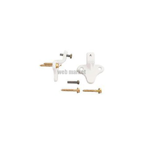 Sachet de deux attaches fonte plastifiée, blanc Réf. D5703AC