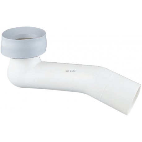 Tubulure ASPIRAMBO en plastique avec joint d emboîtement, blanc réf. D5994AC