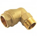 Coude 90° Type 121 Laiton Mâle diamètre : 20x27 DN : 25 réf. 553254