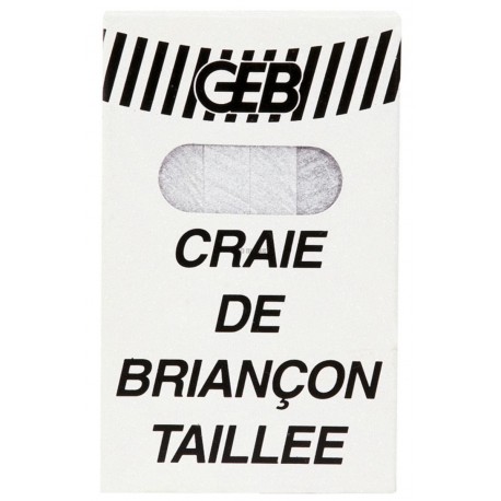 Craie de Briançon étui de 12 bâtons réf. 816591