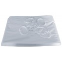 Rideau de douche H 200 L 180 cm 8 anneaux plastique blanc réf. 804182