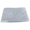 Rideau de douche H 200 L 090 cm 6 anneaux plastique blanc réf. 804092