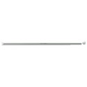 Porte-rideau droit extensible tube aluminium poli embouts caoutchouc réf. 004052