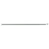 Porte-rideau droit extensible tube aluminium poli embouts caoutchouc réf. 004052