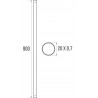 Tube droit, extensible pour porte-rideau 4832 réf. 004832