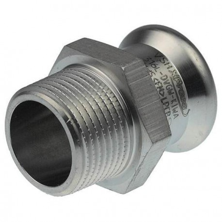 Raccords à sertir inoxydable X7243G mamelon mâle-femelle D 35-33x42 mm 6190701