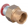 Raccord union taraudé D15-1/2mm, acier carbone Réf 25300