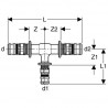 Té réduit à sertir D26 20X20 Réf 623.317.00.5