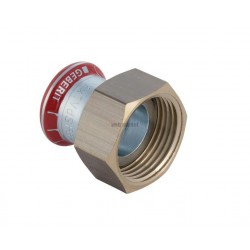 Jonction avec écrou en laiton D54-2 1/2mm acier réf 25054
