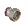 Jonction avec écrou en laiton D54-2 1/2mm acier réf 25054