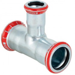 Té réduit D76,1-54-76,1mm, acier carbone Réf 21233