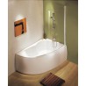 Baignoire MICROMEGA 150x100 angle à droite avec pieds réglables blanc réf. E60218-00
