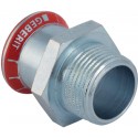 Raccord avec filetage acier zn M diamètre : 22-3/4réf .21707