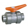Robinet à tournant sphérique pression K62 PVC Embout à coller. diamètre : 32 Passage : 32 VBCE32