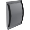 Grille DESIGN de ventilation diamètre 100mm (passage d air 50cm²) gris anthracite pour appareil à gaz GDT100A