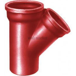 Embranchement Culotte simple SME à 45° en fonte diamètre nominal 125-125mm Réf. 156019 PAM