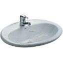 Vasque à encastrer JAVA N 56 x 47,5 cm, trou percé pour la robinetterie, blanche Réf. A327863000
