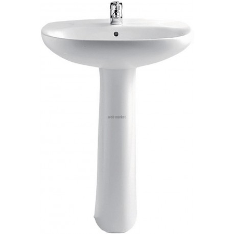 Colonne lavabo POLO Porcelaine Blanc 331295003