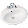 Vasque à encastrer ULYSSE Lg : 55 cm Céramique blanc Réf. P144801