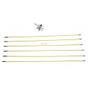 Kit ramonage jaune automatique 6 cannes 1,50 mètres PVC 125mm Réf 1595