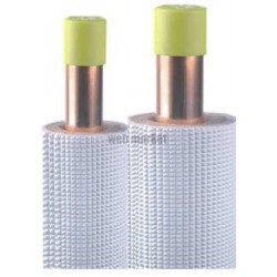 COURONNE CUIVRE 07 EN12735-1 1/4-3/8 ISOLE PE BLANC 07M