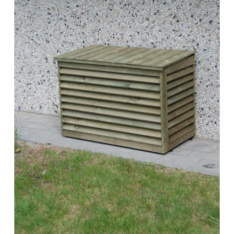 CACHE ESTHETIQUE EN BOIS POUR GROUPE EXTERIEUR