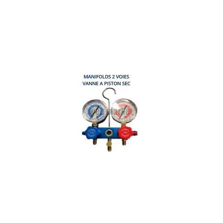 MANO DIAM 80 2V R22 R407C R410A R134A SANS FLEX ET MALETTE